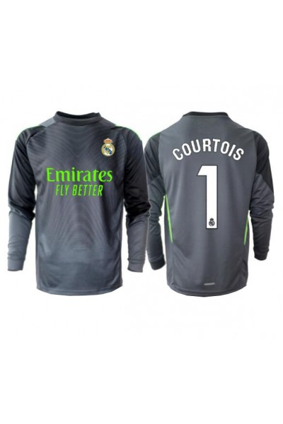 Real Madrid Thibaut Courtois #1 Maalivahti Jalkapallovaatteet Kolmaspaita 2025-26 Pitkähihainen Real Madrid Thibaut Courtois #1 Maalivahti Jalkapallovaatteet Kolmaspaita 2025-26 Pitkähihainen